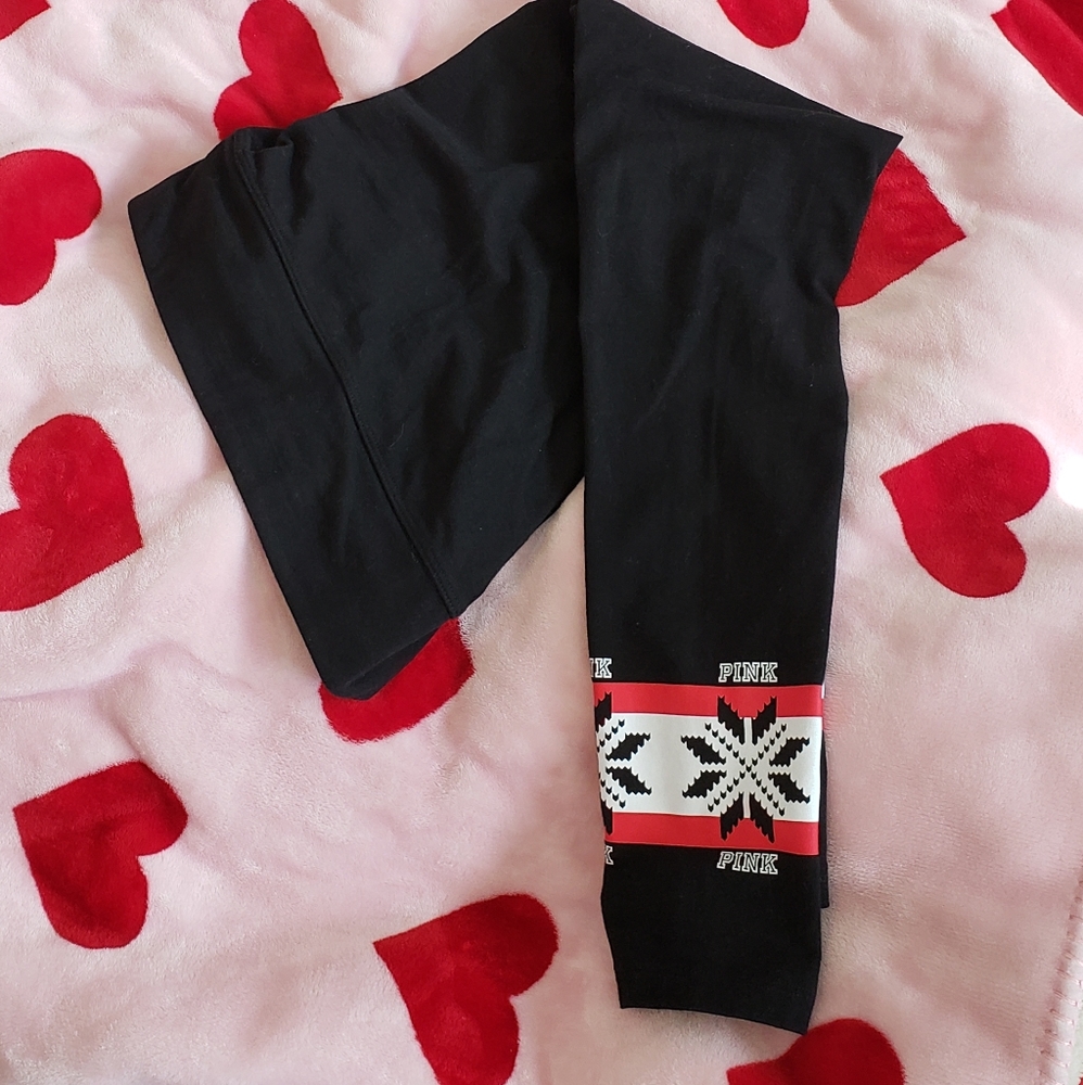 Victoria's Secret Pink Cute Logo Leggings - Small
